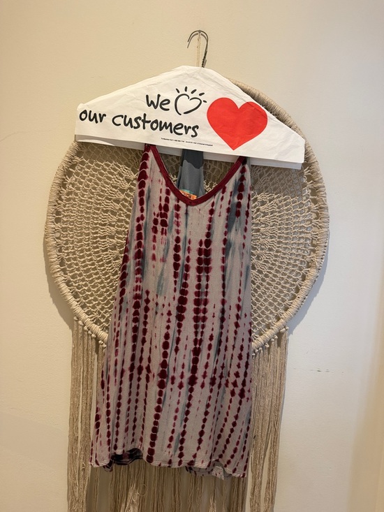 Judith March Dresses & Skirts - Judith March Red and Gray Tie-Dye Slip Dress